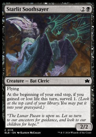 (115) Magic The Gathering Bloomburrow Single: Starlit Soothsayer Holo Common