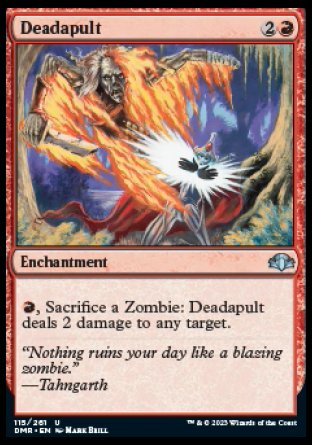 (115) Magic The Gathering Dominaria Remastered Single: Deadapult Holo Uncommon