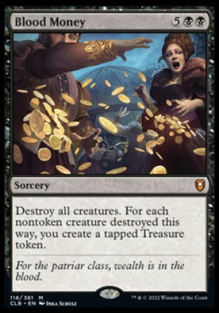 (116) Magic The Gathering Commander Legends: Battle for Baldur's Gate Single: Blood Money Holo Mythic