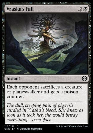 (116) Magic The Gathering Phyrexia: All Will Be One Single: Vraska's Fall Holo Common