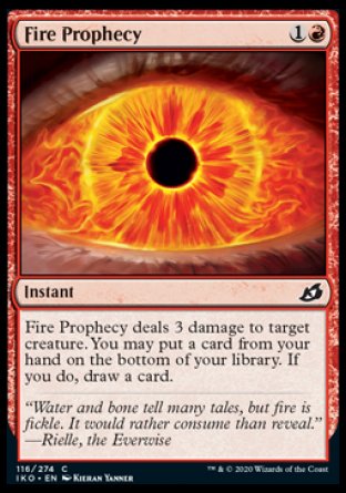 (116/274) Magic The Gathering Ikoria: Lair of Behemoths Single: Fire Prophecy Holo Common