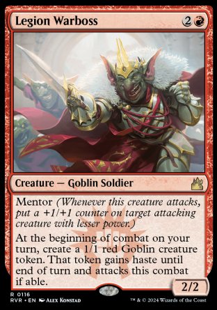 (116) Magic The Gathering Ravnica Remastered Single: Legion Warboss Holo Rare