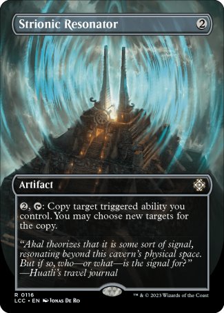 (116) Magic The Gathering Commander: The Lost Caverns of Ixalan: Extras Single: Strionic Resonator Holo Rare