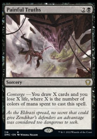 (116) Magic The Gathering Commander: Dominaria United Single: Painful Truths Holo Rare