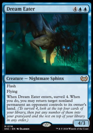 (116) Magic The Gathering Commander: Duskmourn: House of Horror Single: Dream Eater Mythic