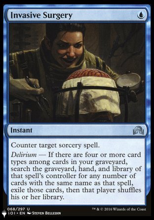 (068) Magic The Gathering The List Single: Invasive Surgery Uncommon