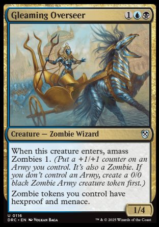 (116) Magic The Gathering Commander: Aetherdrift Single: Gleaming Overseer Uncommon