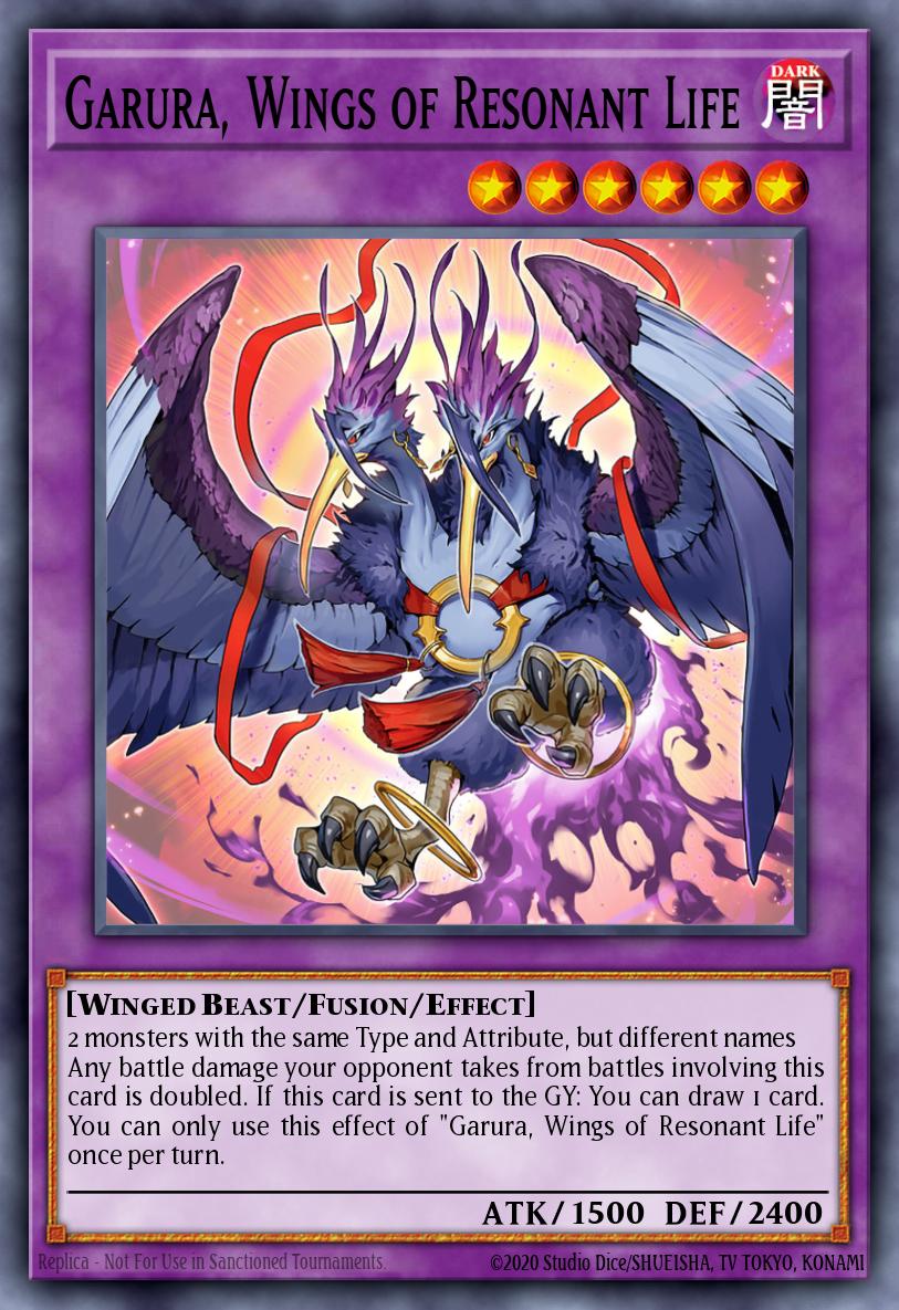 (024) YuGiOh TCG RA02: 25th Anniversary Rarity Collection II Single: Garura, Wings of Resonant Life (V.3 - Secret Rare)  Secret Rare