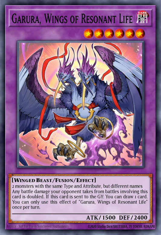 (024) YuGiOh TCG RA02: 25th Anniversary Rarity Collection II Single: Garura, Wings of Resonant Life (V.6 - Collectors Rare)  Collectors Rare