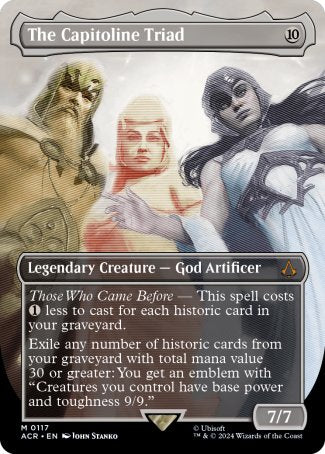 (117) Magic The Gathering Universes Beyond: Assassin's Creed: Extras Single: The Capitoline Triad (V.1) Mythic