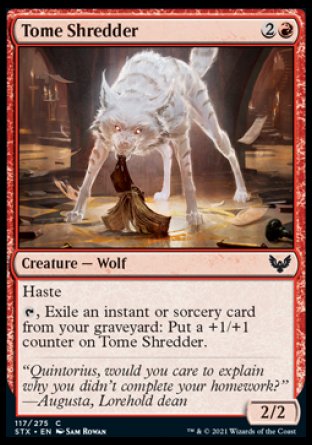 (117) Magic The Gathering Strixhaven: School of Mages Single: Tome Shredder Common