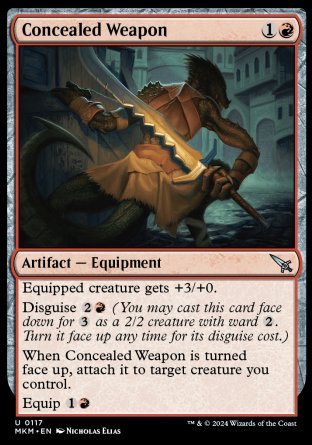 (117) Magic The Gathering Murders at Karlov Manor Single: Concealed Weapon Uncommon