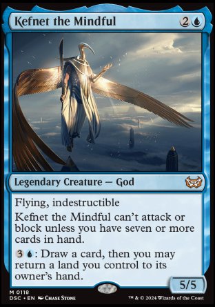 (118) Magic The Gathering Commander: Duskmourn: House of Horror Single: Kefnet the Mindful Mythic