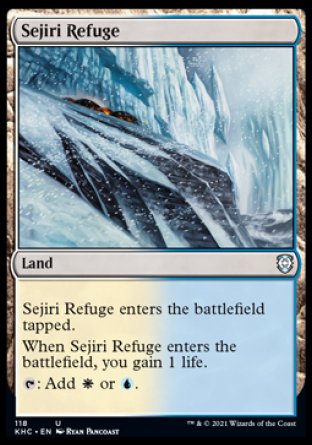 (118) Magic The Gathering Commander: Kaldheim Single: Sejiri Refuge Uncommon