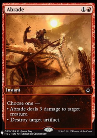 (083) Magic The Gathering The List Single: Abrade Uncommon