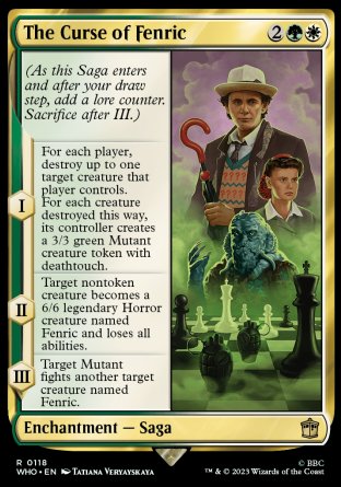(118) Magic The Gathering Universes Beyond: Doctor Who Single: The Curse of Fenric Rare