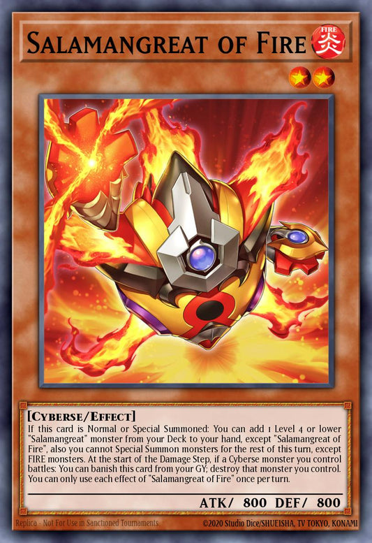 (144) YuGiOh TCG MP25: 2025 Mega-Pack Tin Single: Salamangreat of Fire  Secret Rare