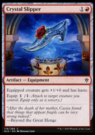 (119/269) Magic The Gathering Throne of Eldraine Single: Crystal Slipper Holo Common