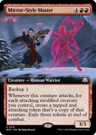 (119) Magic The Gathering Commander: March of the Machine: Extras Single: Mirror-Style Master Rare