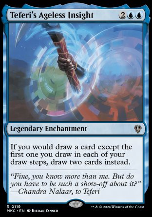 (119) Magic The Gathering Commander: Murders at Karlov Manor Single: Teferi's Ageless Insight Rare
