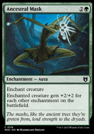 (119) Magic The Gathering Commander: Wilds of Eldraine Single: Ancestral Mask Common