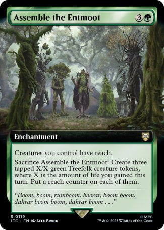 (119) Magic The Gathering Commander: The Lord of the Rings: Tales of Middle-earth: Extras Single: Assemble the Entmoot Rare