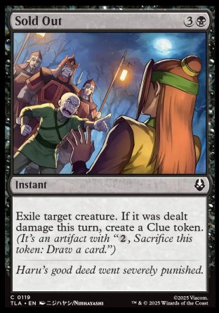 (119) Magic The Gathering Magic: The Gathering | Avatar: The Last Airbender Single: Sold Out Holo Common