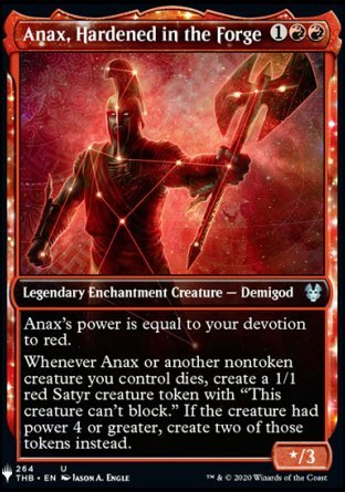 (264) Magic The Gathering The List Single: Anax, Hardened in the Forge Uncommon