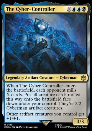 (119) Magic The Gathering Universes Beyond: Doctor Who Single: The Cyber-Controller Rare