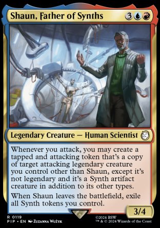 (119) Magic The Gathering Universes Beyond: Fallout Single: Shaun, Father of Synths Holo Rare