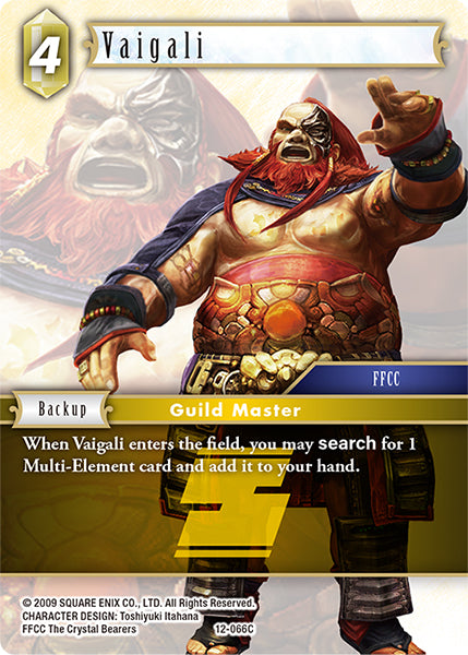 (066) Final Fantasy TCG Opus XII: Crystal Awakening Single: Vaigali (12-066) Common