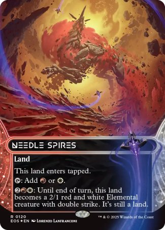 (120) Magic The Gathering Stellar Sights Single: Needle Spires (V.3) Holo Rare