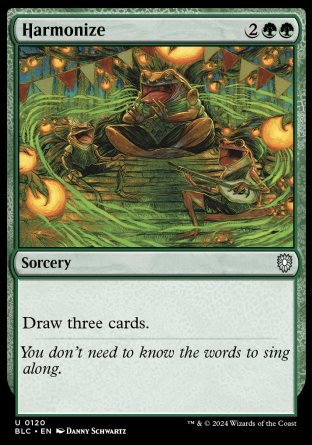 (120) Magic The Gathering Commander: Bloomburrow Single: Harmonize Uncommon