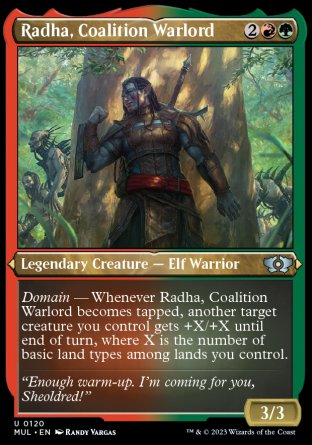 (120) Magic The Gathering Multiverse Legends Single: Radha, Coalition Warlord (V.2) Uncommon