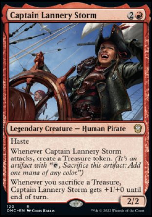 (120) Magic The Gathering Commander: Dominaria United Single: Captain Lannery Storm Rare