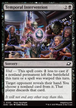 (120) Magic The Gathering Edge of Eternities Single: Temporal Intervention Common