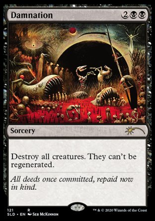 (121) Magic The Gathering Secret Lair Drop Series Single: Damnation Holo Rare