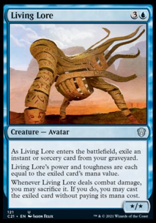 (121) Magic The Gathering Commander: Strixhaven Single: Living Lore Uncommon