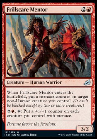 (121/274) Magic The Gathering Ikoria: Lair of Behemoths Single: Frillscare Mentor Holo Uncommon