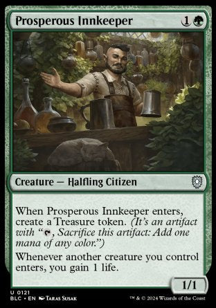 (121) Magic The Gathering Commander: Bloomburrow Single: Prosperous Innkeeper Uncommon