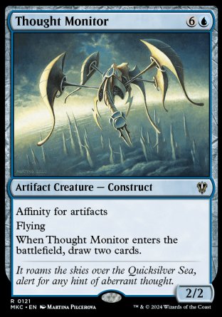 (121) Magic The Gathering Commander: Murders at Karlov Manor Single: Thought Monitor Rare
