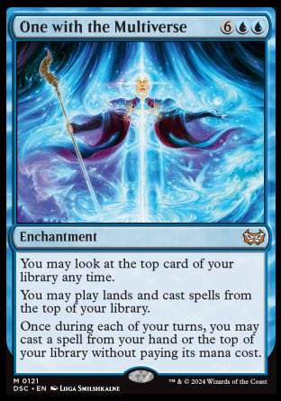 (121) Magic The Gathering Commander: Duskmourn: House of Horror Single: One with the Multiverse Mythic
