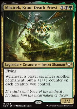 (122) Magic The Gathering Commander: Edge of Eternities Single: Mazirek, Kraul Death Priest Rare