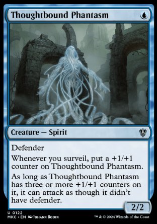 (122) Magic The Gathering Commander: Murders at Karlov Manor Single: Thoughtbound Phantasm Holo Uncommon