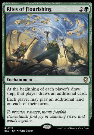 (122) Magic The Gathering Commander: Bloomburrow Single: Rites of Flourishing Rare
