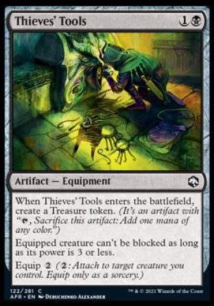 (122) Magic The Gathering Adventures in the Forgotten Realms Single: Thieves' Tools Holo Common