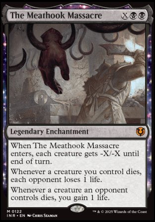 (122) Magic The Gathering Innistrad Remastered Single: The Meathook Massacre Holo Mythic