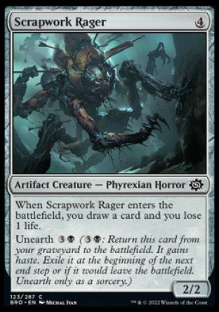 (123) Magic The Gathering The Brothers' War Single: Scrapwork Rager Common