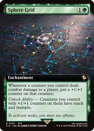 (123) Magic The Gathering Commander: Magic: The Gathering - FINAL FANTASY: Extras Single: Sphere Grid Rare