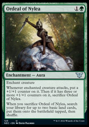 (123) Magic The Gathering Commander: Kamigawa: Neon Dynasty Single: Ordeal of Nylea Uncommon